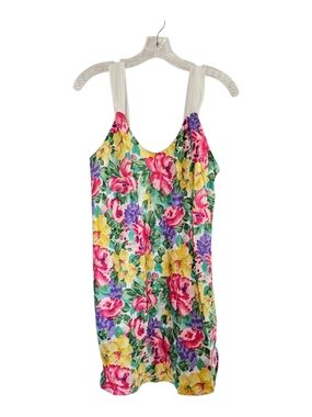 Beaux Réves Chemise Slip Dress Womens Medium Floral NWT Vtg 80